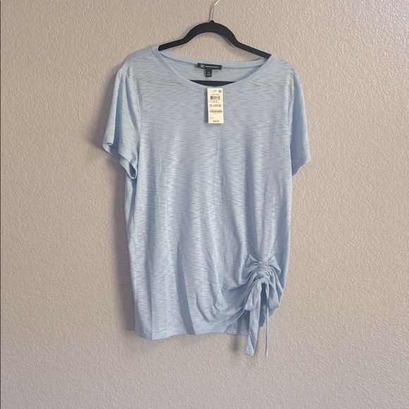 INC International Concepts Tops - New with tags INC Blue Short Sleeve Tie Front T-Shirt size  XL